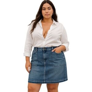 Avenue Blue vintage denim skirt size 16 medium wash